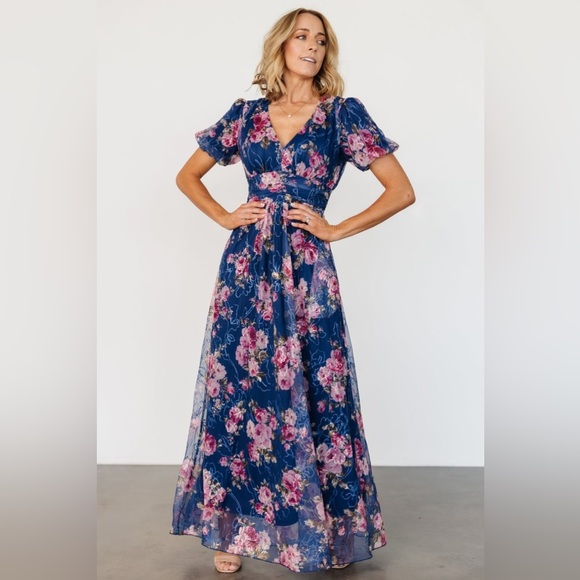 Baltic Born Blue Floral Maxi Dress - Picture 12 of 16